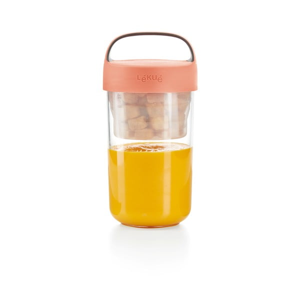 Zupas burka ar oranžu vāku Lékué To Go, 600 ml-image-4