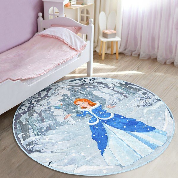 Zils bērnu paklājs ø 100 cm Comfort – Mila Home-image-1