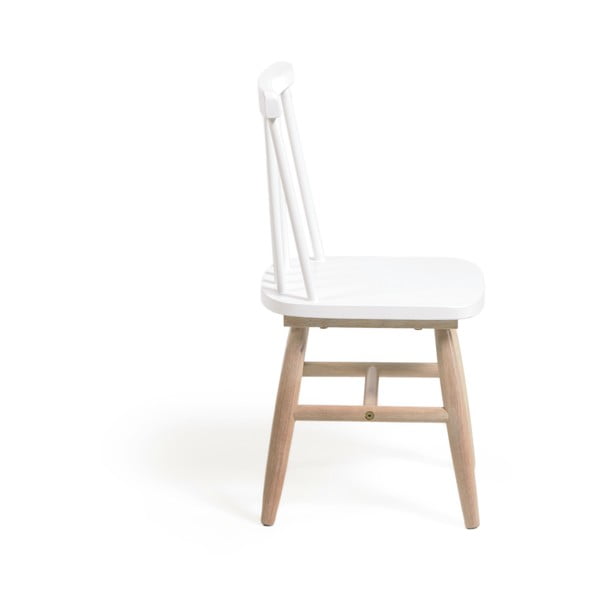 Balts bērnu krēsls no gumijkoka Kave Home Kristie-image-3