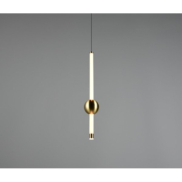 Misiņa krāsas LED piekaramā lampa ar regulējamu spilgtumu Melita – Trio-image-1