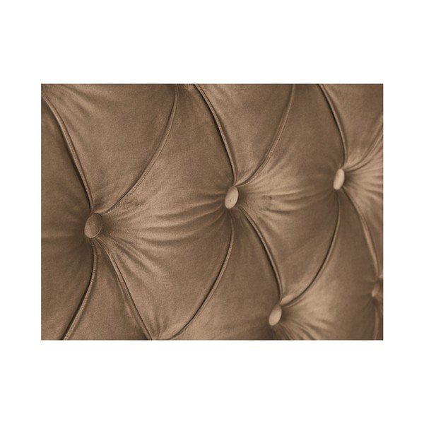 Tumši bēšs gultas galvgalis Mazzini Sofas Cloves, 180 x 120 cm-image-4