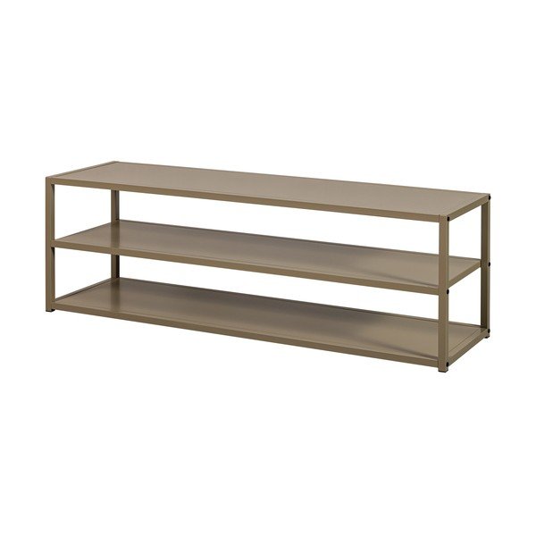 Pelēkbrūns metāla TV galdiņš 120x40x35 cm Teun – WOOOD-image-2