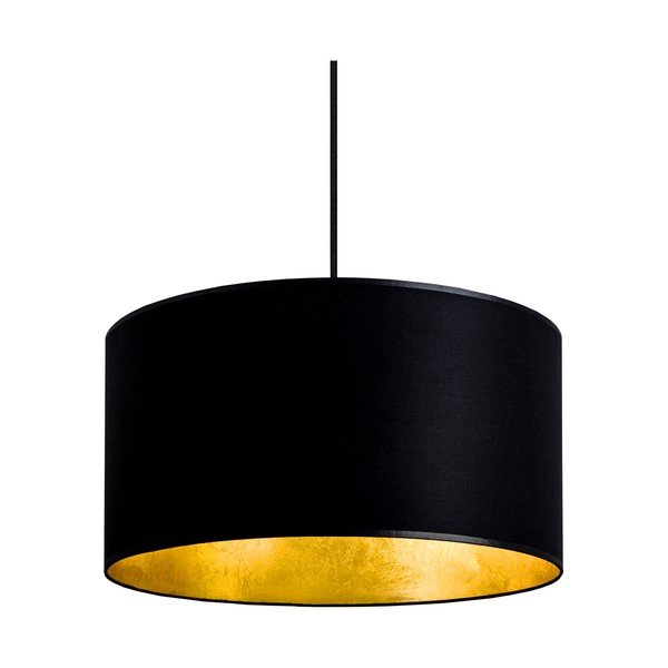 Melns piekaramais lukturis ar zelta krāsas iekšpusi Sotto Luce Mika, ⌀ 36 cm-image-3