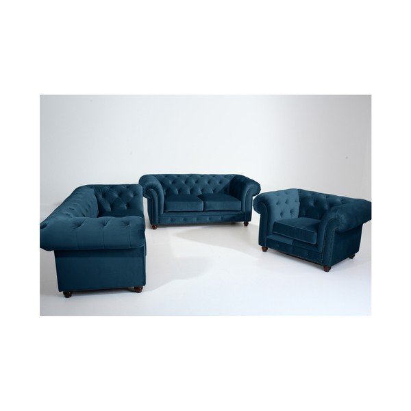 Zils krēsls Max Winzer Orleans Velvet-image-1
