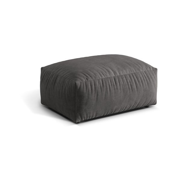 Pelēks samta modulārais kāju soliņš Martina – Micadoni -image-1