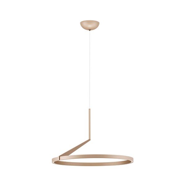Rozā zelta krāsas alumīnija LED piekaramā lampa ar regulējamu spilgtumu ø 60 cm Tilia – Nova Luce