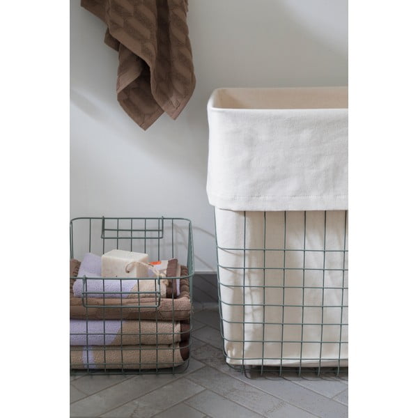 Zaļš metāla/tekstila veļas grozs 64 l Store-It – Mette Ditmer Denmark-image-1