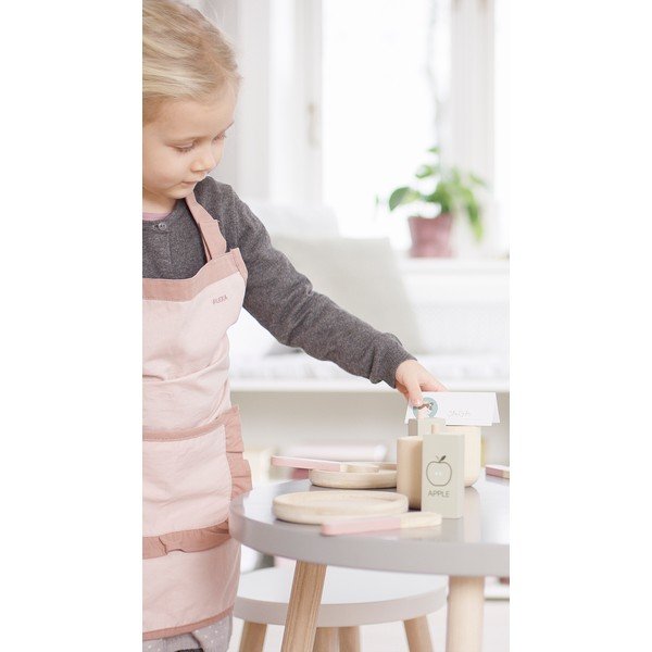 Rozā bērnu taburete Flexa Dots, ø 30 cm-image-3