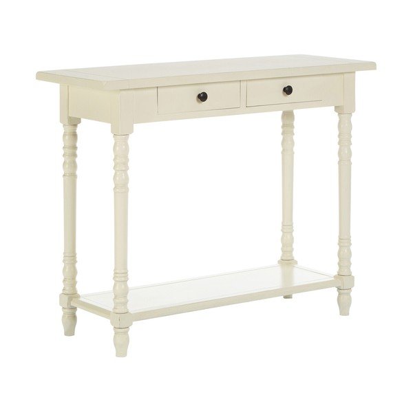 Ziloņkaula krāsas priedes masīvkoka konsoles galds 35x96 cm Heritage – Premier Housewares