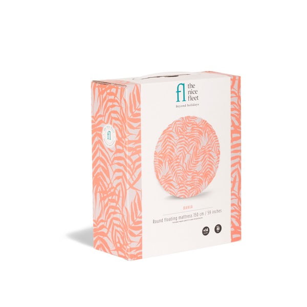 Oranžs piepūšamais pludmales matracis The Nice Fleet Bahia-image-2