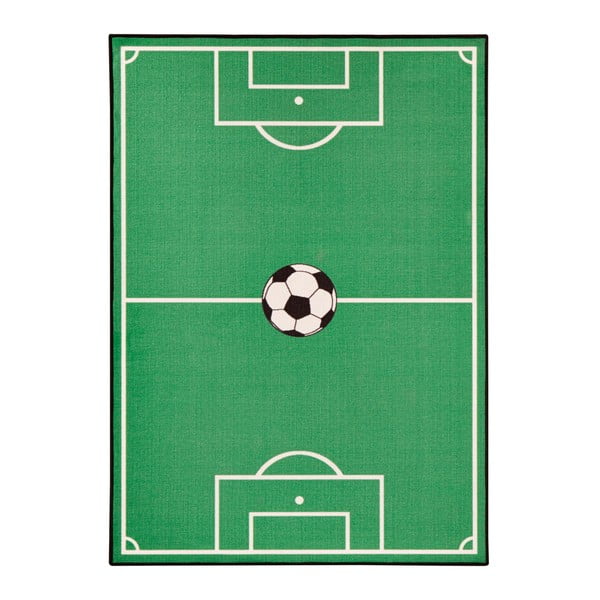 Zaļš bērnu paklājs Zala Living Football, 140 x 200 cm