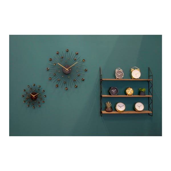 Pulkstenis melnā krāsā Karlsson Sunburst, ø 50 cm-image-2