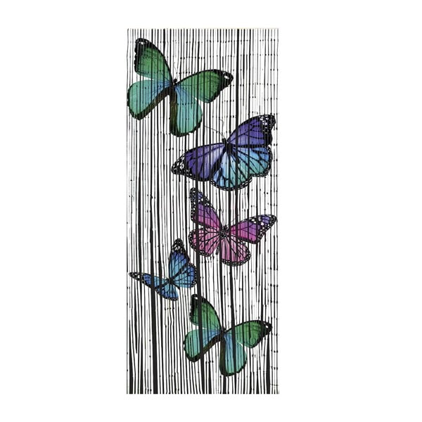 Bambusa durvju aizkars 200x90 cm Butterflies – Maximex