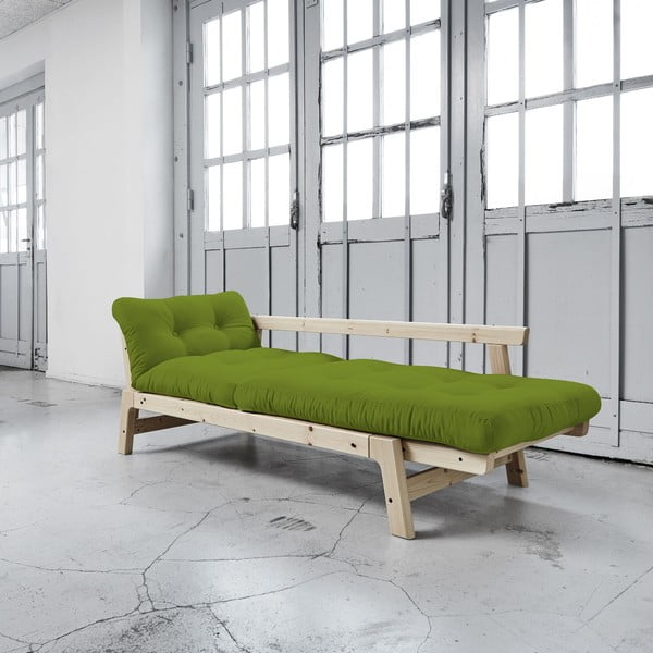Dīvāns gulta Karup Step Natural/Lime