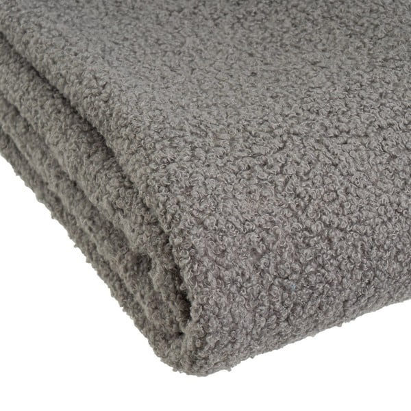 Pelēks pleds no Sherpa flīsa 130x160 cm Sherpa Bouclé – Casa Selección-image-2