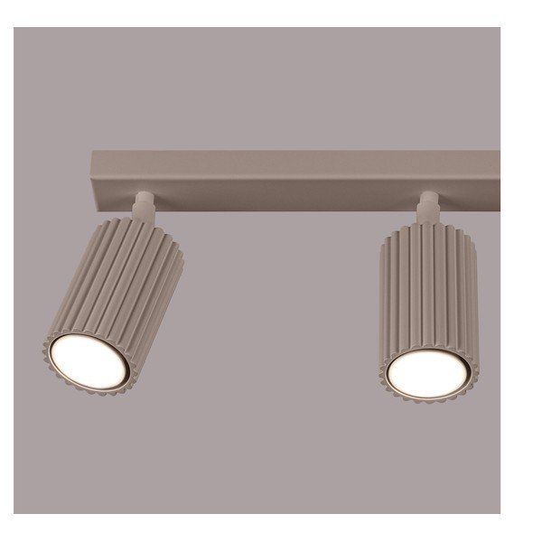 Pelēkbrūna metāla prožektora tipa lampa 6,5x45 cm Gleam – Sollux-image-4