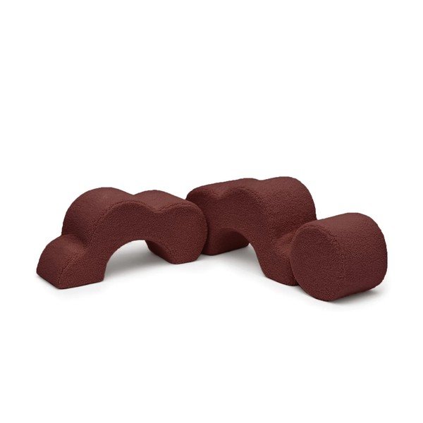 Brūns buklē putu rotaļu laukums (3 gab.) augstums 27 cm 88x90 cm – Meowbaby-image-4