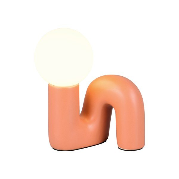 Oranža keramikas galda lampa (augstums 21,5 cm) Quinn – Reality-image-2