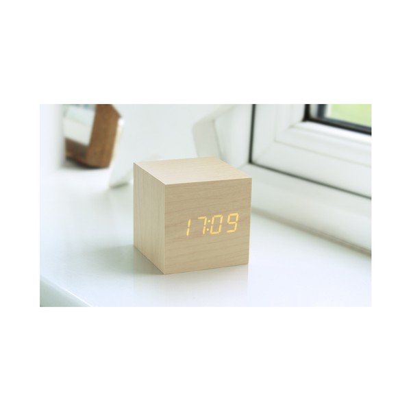 Digitāls modinātājpulkstenis Wooden Cube Click – Gingko-image-3