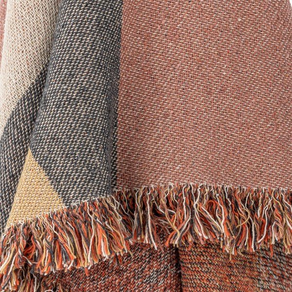 Brūns pleds no pārstrādātas kokvilnas 130x160 cm Arni – Bloomingville-image-2