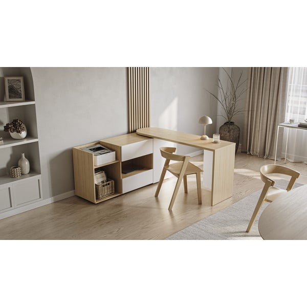 Darba galds ar ozolkoka imitācijas galda virsmu 48x159 cm Tango – TemaHome-image-1