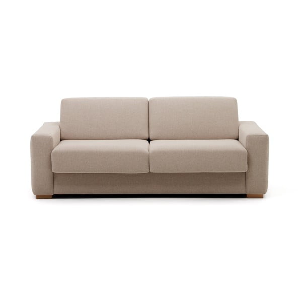 Bēšs izvelkamais dīvāns 224 cm Anley – Kave Home