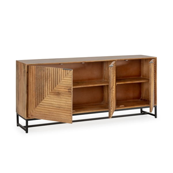 Dabīga toņa mango masīvkoka kumode 170x79x40 cm Nereida – MOME-image-4