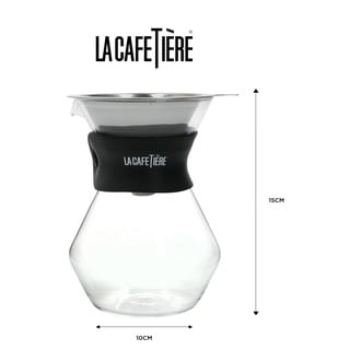 Karafe no borsilikāta stikla ar nerūsējošā tērauda filtru 0,4 l La Cafetiere – Kitchen Craft