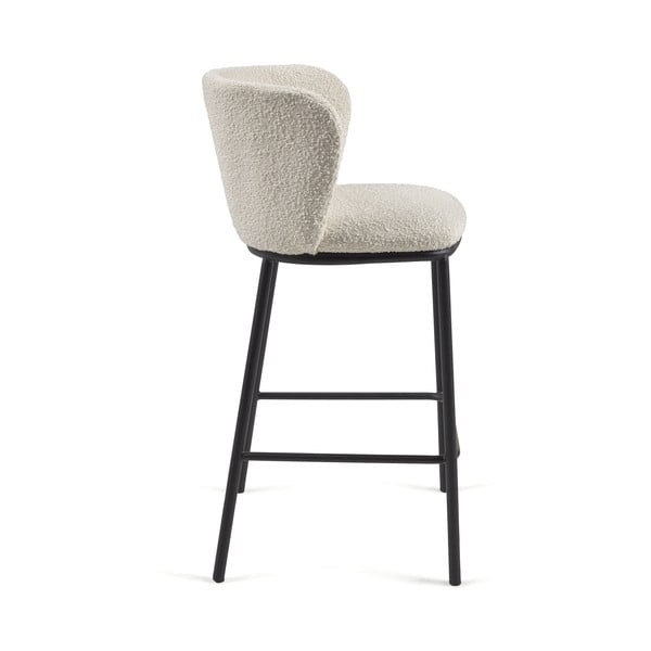 Balts bāra krēsls (sēdekļa augstums 65 cm) Ciselia – Kave Home-image-3