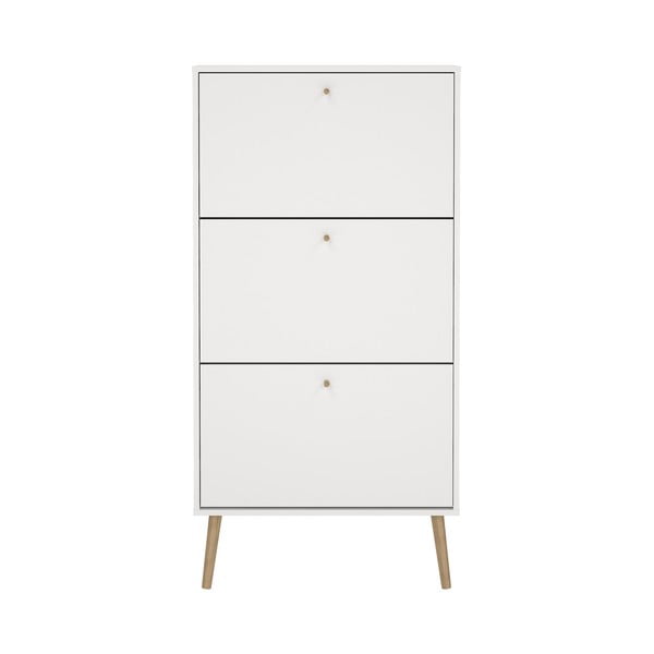 Balts atverams apavu plaukts Bodo – Tvilum-image-2