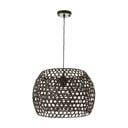 Melna bambusa griestu lampa ar bambusa abažūru ø 35 cm – Casa Selección