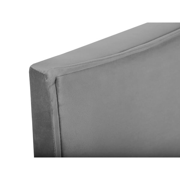 Pelēks gultas galvgalis 140x120 cm Natalia – Milo Casa-image-1