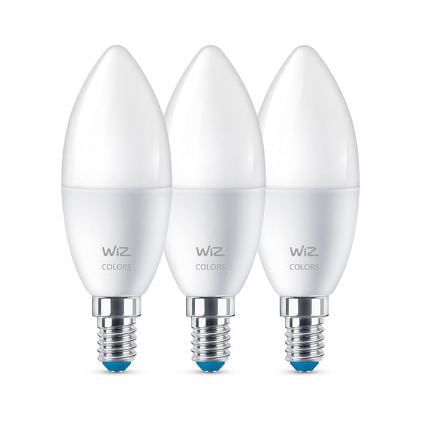 LED spuldzes ar E14 spuldžu ietveri (3 gab.), 5 W – WiZ