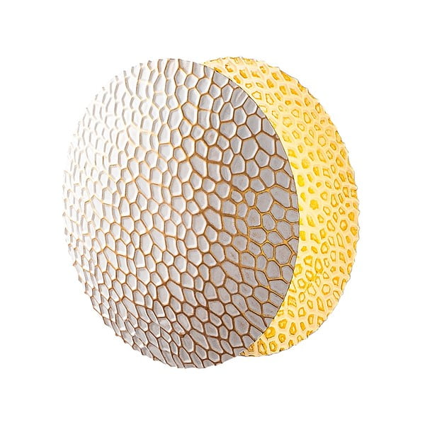 Balta/zelta krāsas LED sienas lampa ø 21 cm Yosma – Opviq lights-image-4