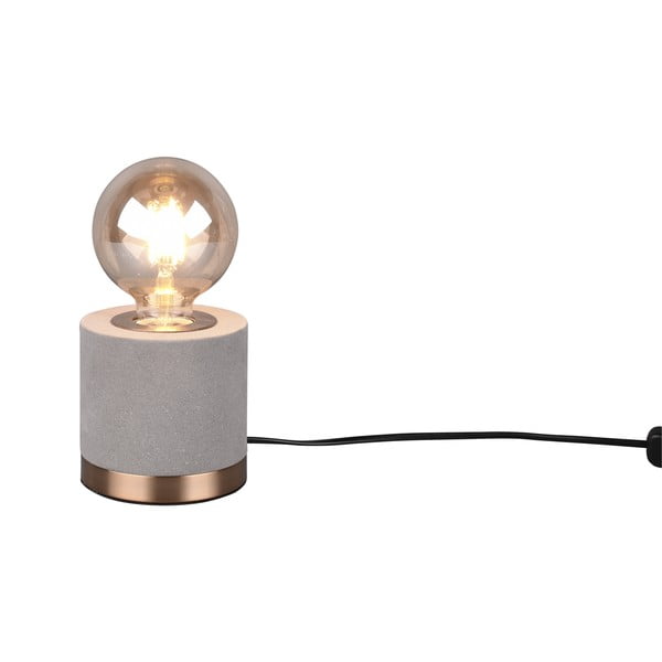 Pelēka samta galda lampa (augstums 11 cm) Judy – Trio-image-2