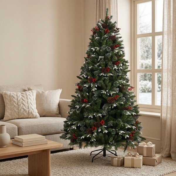 Mākslīgā Ziemassvētku eglīte augstums 180 cm Snowy Pine LED – Můj Stromeček-image-1
