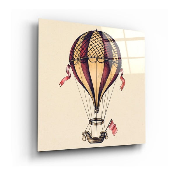Stikla glezna Insigne Ballon Journey Towards Freedom, 60 x 60 cm