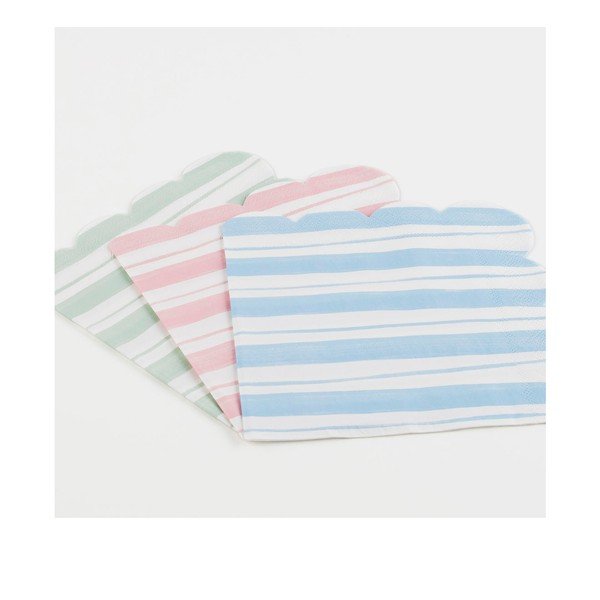 Papīra salvetes (16 gab.) Ticking Stripe – Meri Meri-image-1