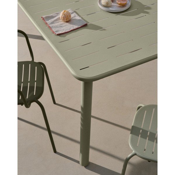 Tērauda dārza ēdamgalds 90x180 cm Brai – Kave Home-image-3