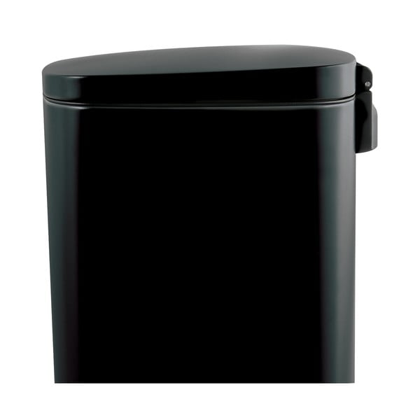 Matēti melna tērauda atkritumu tvertne ar pedāli 50 l   Akira – Spirella-image-4