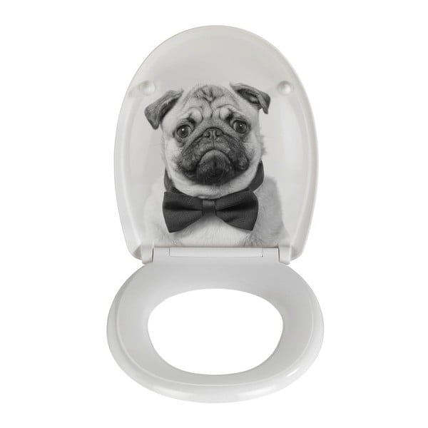 Viegli aizverams tualetes poda sēdeklis Wenko Pugy, 45 x 38 cm-image-2