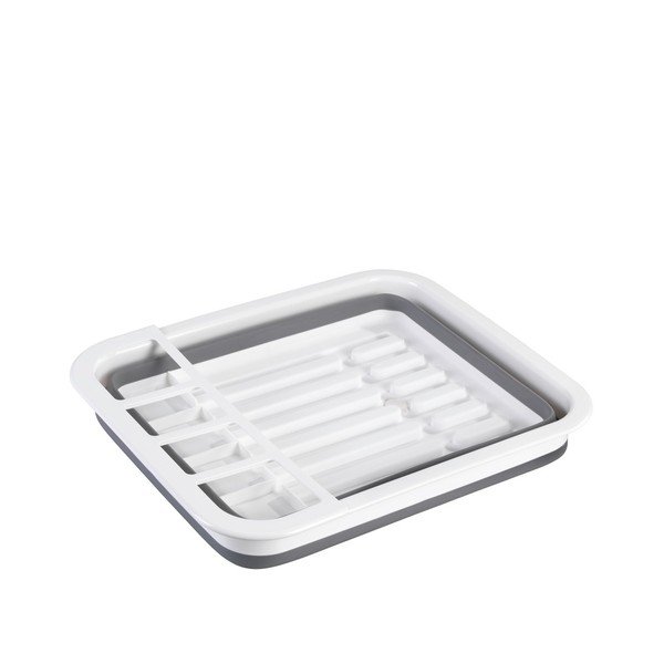 Balti pelēks salokāms trauku žāvētājs Wenko Rack-image-1
