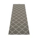 Pelēks iekštelpu un āra celiņa paklājs 70x225 cm Kotte Charcoal – Pappelina