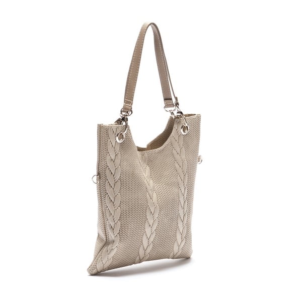 Smilškrāsas ādas rokassomiņa Mangotti 877-image-2