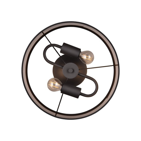 Melna/brūna griestu lampa ø 30 cm Davos – Reality-image-2