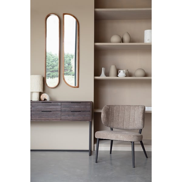 Sienas spogulis ar masīvkoka rāmi 24x120 cm Nyko – White Label-image-1