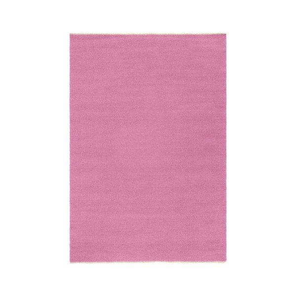 Rozā ar rokām darināts paklājs no vilnas maisījuma 160x230 cm Row – Jotex