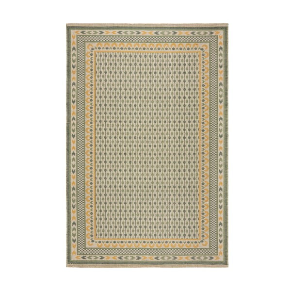 Zaļš paklājs no džutas maisījuma 160x230 cm Mara Jute Border – Flair Rugs