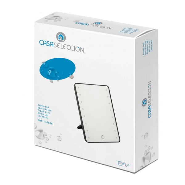 Kosmētikas spogulis ar gaismu 17x22 cm – Casa Selección-image-3