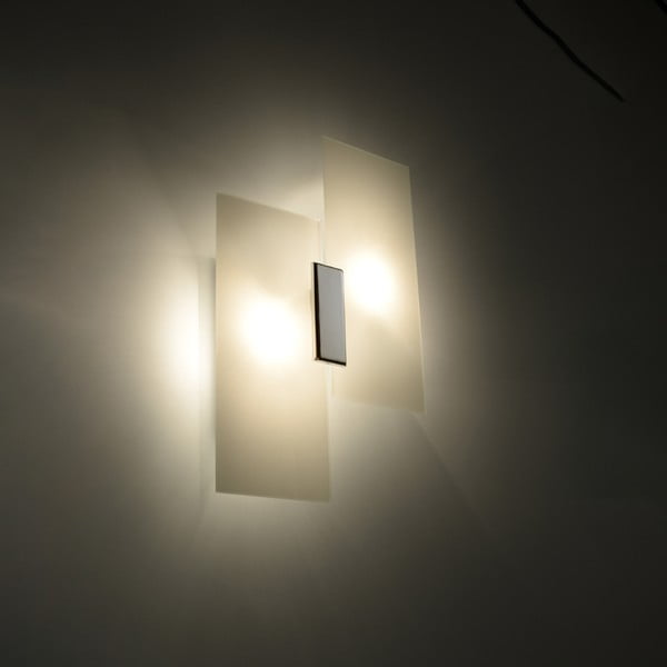 Balta sienas lampa Veronica – Sollux-image-1